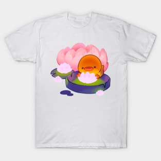 Night Ducky With Glowing Lotus T-Shirt